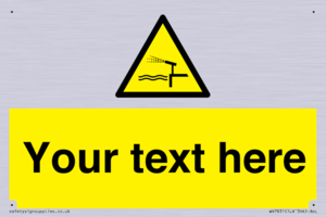 Custom warning water cannon